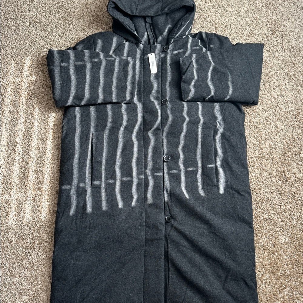 Banana Republic Gray Long Puffer